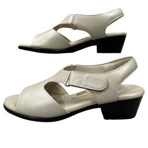 SAS Tripad Comfort Ivory White Suntimer Slingback Sandal Shoes Size 7N